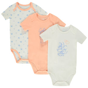 Σετ από 3 κοντομάνικα κορμάκια Minnie Disney για bebe κορίτσι με διαφορετικά ανοίγματα ανάλογα με την ηλικία  Main Σετ από 3 κοντομάνικα κορμάκια Minnie Disney για bebe κορίτσι με διαφορετικά ανοίγματα ανάλογα με την ηλικία