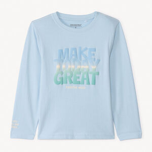 T-shirt à manches longues avec imprimé pour garçon. 