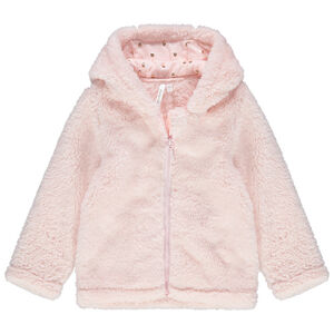 Ζακέτα με κουκούλα από sherpa 