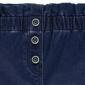 Φαρδιά τζιν με ελαστική μέση για bebe κορίτσι 