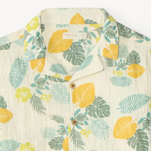 T-shirt à manches courtes avec motifs tropicaux pour garçon 