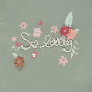 Μακρυμάνικο μπλουζάκι από jersey με φαντεζί print για bebe κορίτσι 