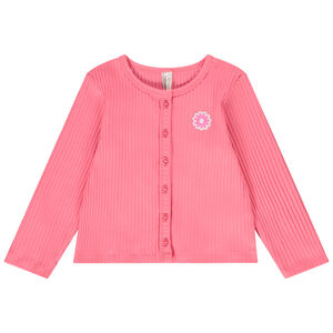 Ζακέτα πλεκτό με ριπ σχέδιο για κορίτσι 