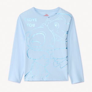 T-shirt manches longues Lilo & Stitch Disney foil print pour fille Main T-shirt manches longues Lilo & Stitch Disney foil print pour fille