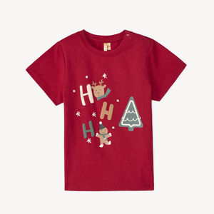 T-shirt manches courtes print Noël pour bébé garçon 