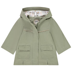 Αντιανεμικό με επένδυση με σχέδιο λουλούδια για μωρό κορίτσι 