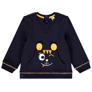 Φούτερ molleton  με σχέδια φαντεζί για bebe αγόρι 