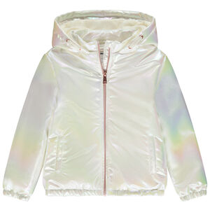 Αντιανεμικό με επένδυση από πάνινο ύφασμα σε ιριδίζον χρώμα για κορίτσι 