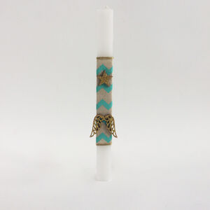 Λαμπάδα πασχαλινή φτερα αγγέλου - Λευκό 