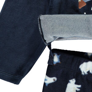 Pyjama 2 pièces motifs Arctiques pour bébé garçon avec finitions différentes selon l'âge  Main Pyjama 2 pièces motifs Arctiques pour bébé garçon avec finitions différentes selon l'âge