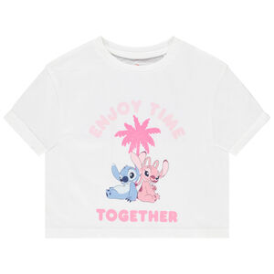 T-shirts manches courtes Stitch & Angel Disney pour fille Main T-shirts manches courtes Stitch & Angel Disney pour fille