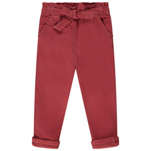 Παντελόνι βελουτέ με επένδυση από jersey για bebe κορίτσι 