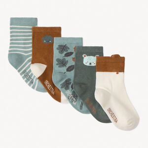 Lot de 5 paires de chaussettes normales fantaisies pour bébé garçon   Main Lot de 5 paires de chaussettes normales fantaisies pour bébé garçon