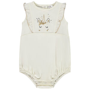 Combinaison courte à tulle pailleté Licorne pour bébé fille 