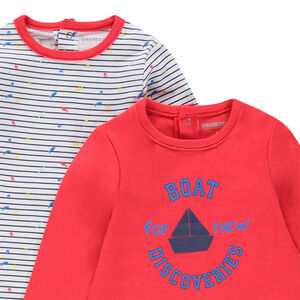 Σετ από 2 υπνόσακους βαμβακερού στυλ ναυτικού για αγόρι μωρού 