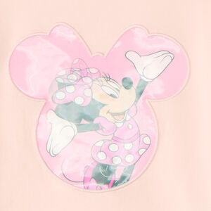 T-shirt με κοντό μανίκι με βολάν και εκτύπωση lenticular Minnie Disney για κορίτσι 