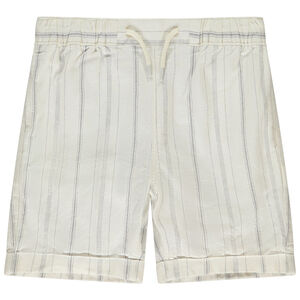 Βερμούδα από πάνινο ύφασμα με ρίγες για αγόρι 