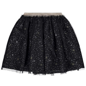 Jupe courte en tulle imprimé étoiles Main Jupe courte en tulle imprimé étoiles