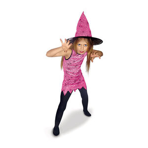 Κοστούμι μάγισσας μέγεθος Μ - Ροζ 
