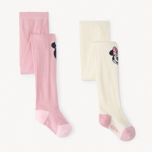 Lot de 2 collants épais Minnie Disney pour bébé fille   Main Lot de 2 collants épais Minnie Disney pour bébé fille