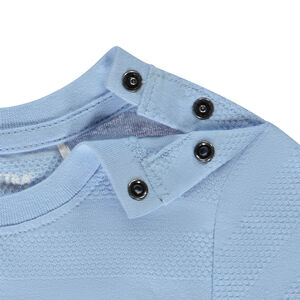 Κοντομάνικο μπλουζάκι από jersey με εφέ ποπ κορν για μωρό αγόρι  Main Κοντομάνικο μπλουζάκι από jersey με εφέ ποπ κορν για μωρό αγόρι