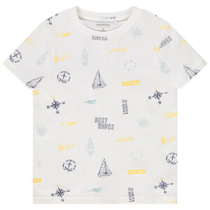 T-shirt κοντομάνικο με σχέδιο marin φαντεζί για αγόρι 