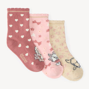 Lot de 3 chaussettes bébé fille Disney 