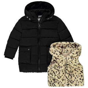 Doudoune longue 2 en 1 imperméable doublée en sherpa Main Doudoune longue 2 en 1 imperméable doublée en sherpa