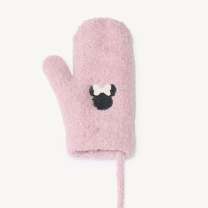 Σετ πλεκτό σκουφάκι, λαιμοδέτης και γάντια Minnie Disney για μωρό κορίτσι 