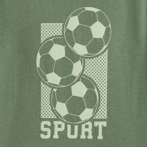 T-shirt à manches longues imprimé sport pour garçon 