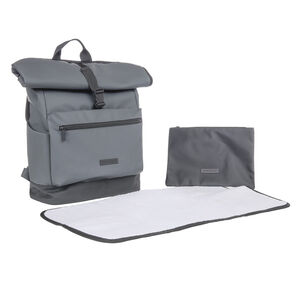 Σακίδιο πλάτης για πάνες Boston + Υφασμάτινη αλλαξιέρα - Γκρι 