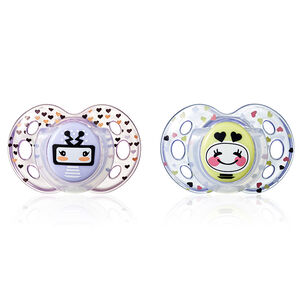 Πιπίλες σιλικόνης FUN 18-36 μηνών για κορίτσι 