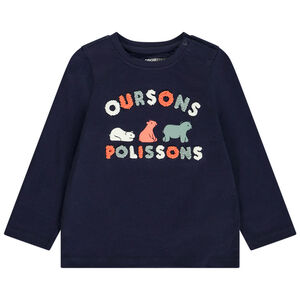 T-shirt μακρυμάνικο με πατσαβούρα για μωρό αγόρι 