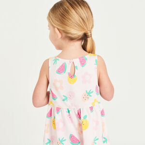 Μπλουζίτσα χωρίς μανίκια με φανταστικό σχέδιο για κορίτσι μωρού. 