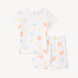 Σετ κοντών πιτζαμών 2 τεμαχίων με σχέδιο χελώνες για μωρό αγόρι 