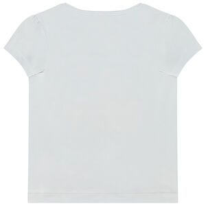 Κοντομάνικο T-shirt με φαντεζί σχέδιο κορίτσι 