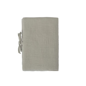 Προστατευτικό βιβλιαρίου La Vie à la Ferme από βαμβακερή γάζα kaki με δεσίματα 