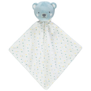 Doudou plat forme ourson en velours Main Doudou plat forme ourson en velours