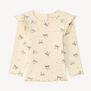 T-shirt à manches longues pour bébé fille avec imprimé fantaisie 
