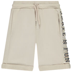 Βερμούδα φαντεζί σε molleton με print ανάγλυφο για αγόρι 