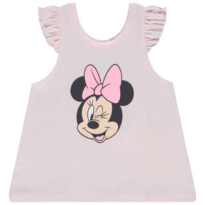 Αμάνικο μπλουζάκι prints Minnie Disney για bebe κορίτσι 