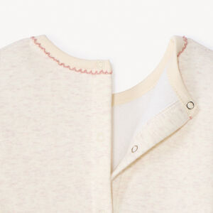 Φορμάκι βελουτέ με puff print Minnie Disney για bebe κορίτσι με διαφορετικά ανοίγματα ανάλογα με την ηλικία 