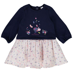 Φόρεμα 2 σε 1 μακρυμάνικο σχέδιο πασχαλίτσα για bebe κορίτσι 