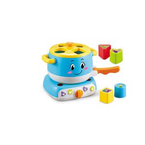 KITCHEN TOYS POT WITH MUSIC & LIGHT 19-1X15-7X17-7CM BLUE 