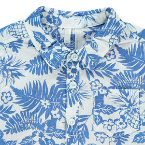 Πουκάμισο κοντομάνικο με σχέδιο floral σε όλη την επιφάνεια 