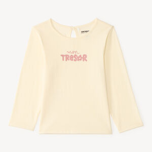 T-shirt à manches longues avec imprimé fantaisie pour bébé fille 