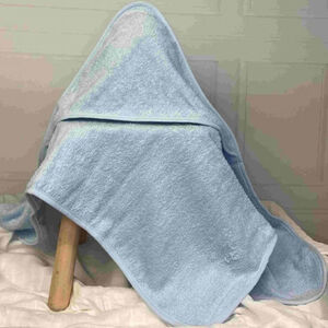 Μονόχρωμη Kάπα-Μπουρνούζι Μπλε -ABO 