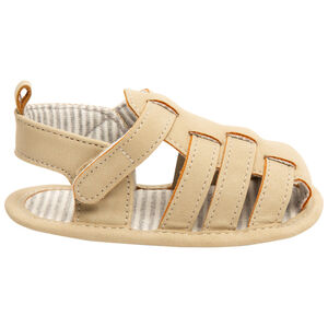 Σανδάλια velcro με ριγέ επένδυση για bebe 