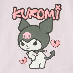 T-shirt με κοντά μανίκια Kuromi Hello Kitty κορίτσι 