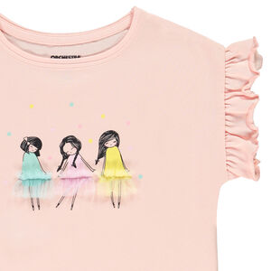 Pyjama t-shirt + short pour fille 